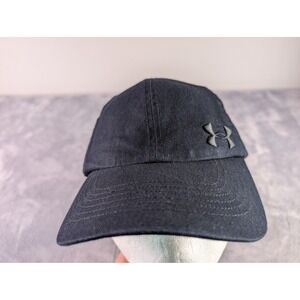 Under Armour Womens Baseball Cap Black Adjustable Logo Hat 1272178 002 OSFA